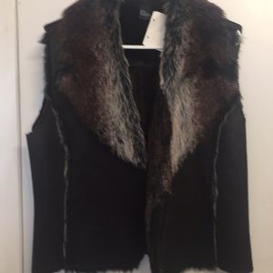 Faux fur vest... never worn... with tag still on